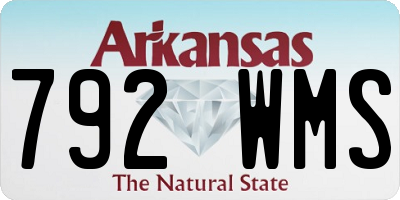 AR license plate 792WMS