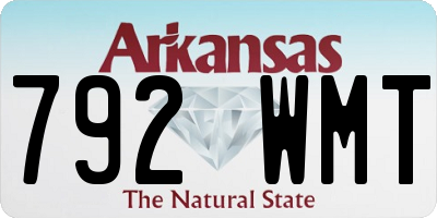 AR license plate 792WMT