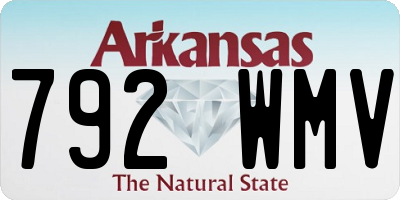 AR license plate 792WMV