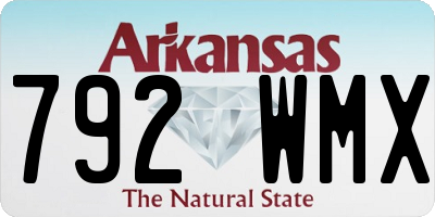 AR license plate 792WMX