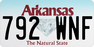 AR license plate 792WNF