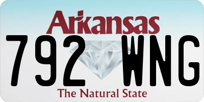 AR license plate 792WNG