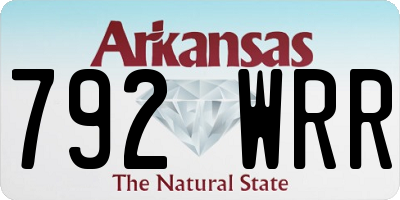 AR license plate 792WRR