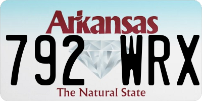 AR license plate 792WRX