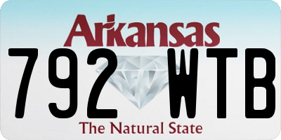 AR license plate 792WTB
