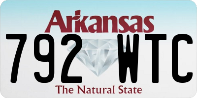 AR license plate 792WTC