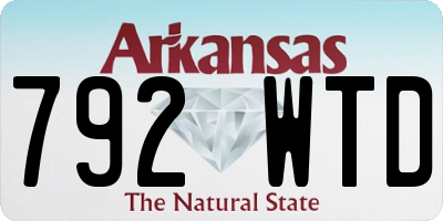 AR license plate 792WTD