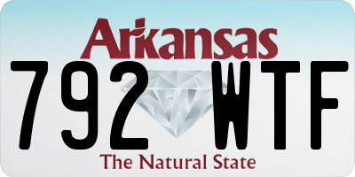 AR license plate 792WTF