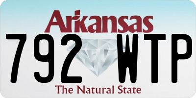 AR license plate 792WTP