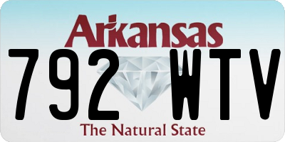 AR license plate 792WTV