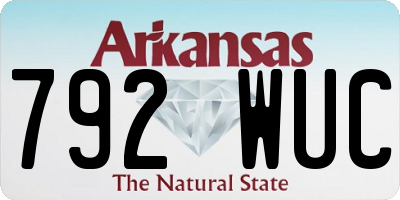 AR license plate 792WUC