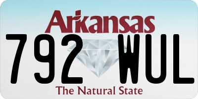 AR license plate 792WUL