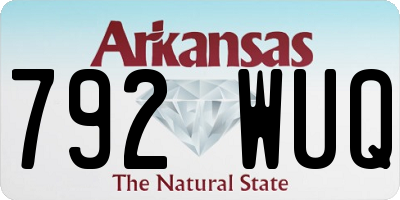 AR license plate 792WUQ