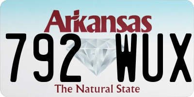 AR license plate 792WUX