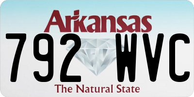 AR license plate 792WVC