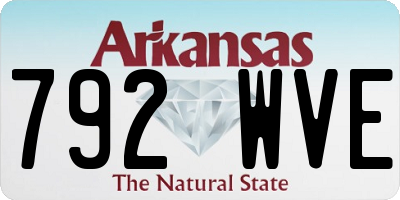 AR license plate 792WVE