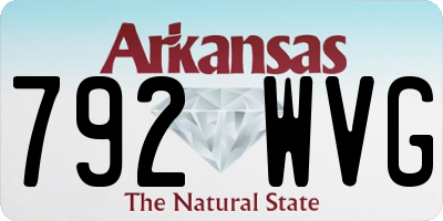 AR license plate 792WVG