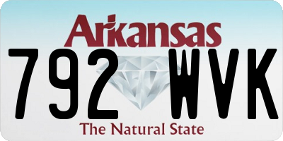 AR license plate 792WVK
