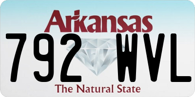 AR license plate 792WVL