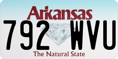 AR license plate 792WVU
