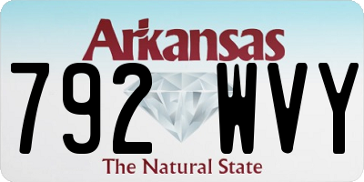 AR license plate 792WVY