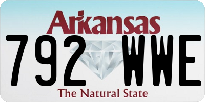 AR license plate 792WWE