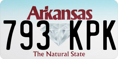 AR license plate 793KPK