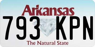 AR license plate 793KPN