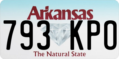 AR license plate 793KPO