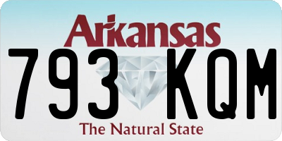 AR license plate 793KQM