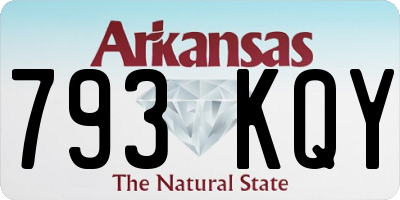 AR license plate 793KQY