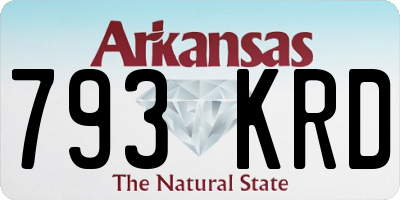 AR license plate 793KRD