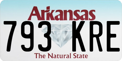 AR license plate 793KRE