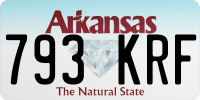 AR license plate 793KRF