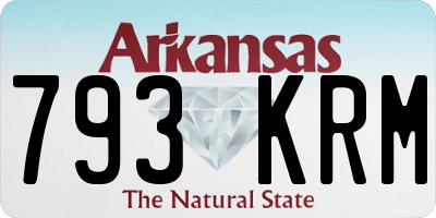 AR license plate 793KRM