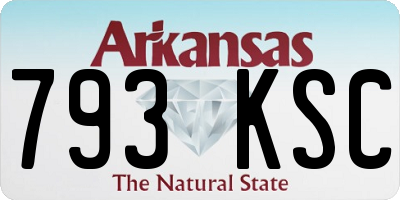 AR license plate 793KSC