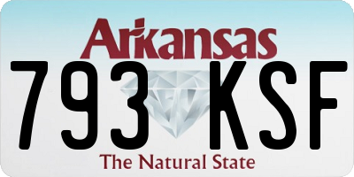 AR license plate 793KSF