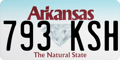 AR license plate 793KSH