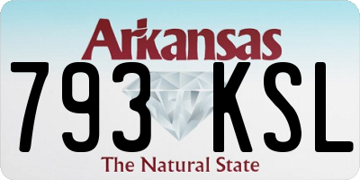 AR license plate 793KSL