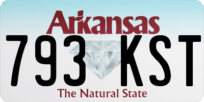 AR license plate 793KST