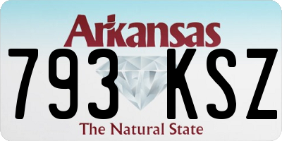 AR license plate 793KSZ