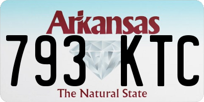 AR license plate 793KTC