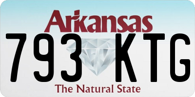 AR license plate 793KTG