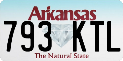 AR license plate 793KTL