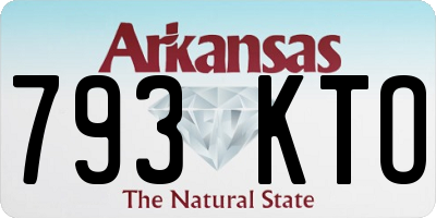 AR license plate 793KTO