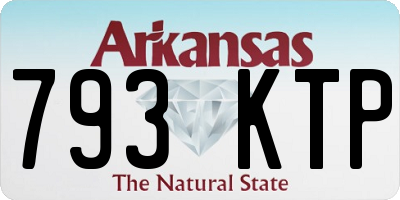 AR license plate 793KTP