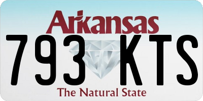 AR license plate 793KTS