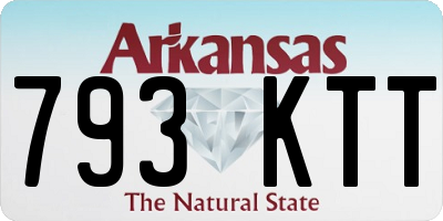 AR license plate 793KTT