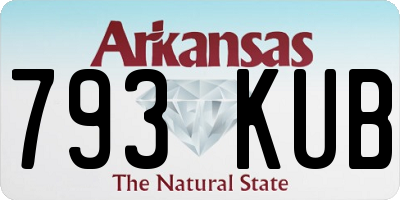 AR license plate 793KUB