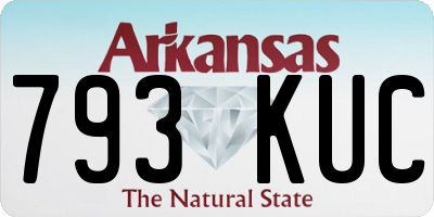 AR license plate 793KUC